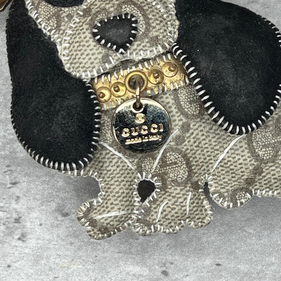 Gucci GG Supreme Sam Guccioli Beagle Bag Charm Keychain - Picture 3 of 4